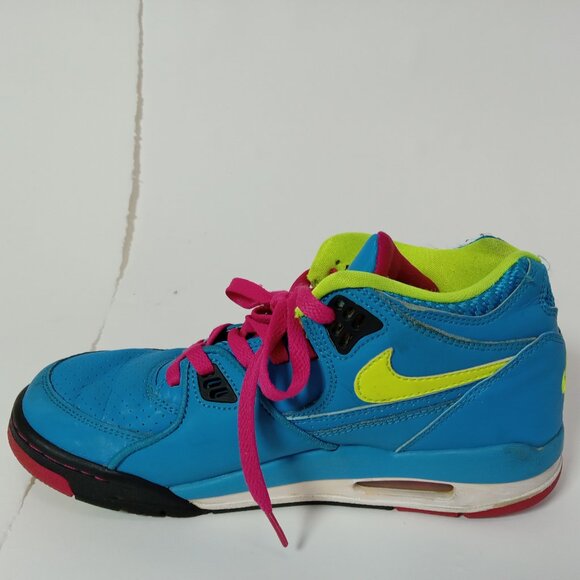 Nike Air Flight 89 London 2012 Dynamic Blue VOLT FRBRRY Size 7.5 306252-400 - Picture 7 of 16